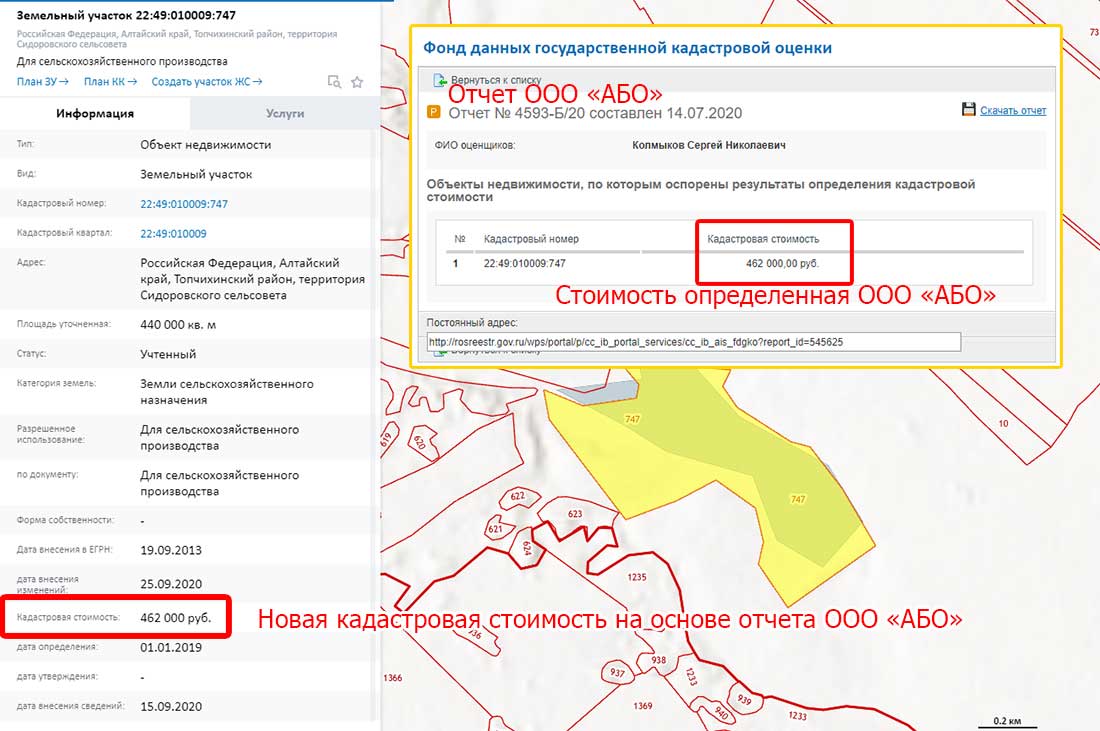 Снижение кадастровой стоимости объектов капитального строительства (зданий, помещений)в Горно-Алтайске