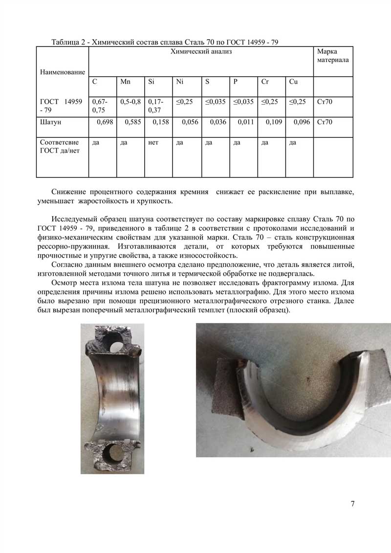 Экспертиза металлов и сплавов: металловедческая экспертиза. Химический анализ в Красноярске
