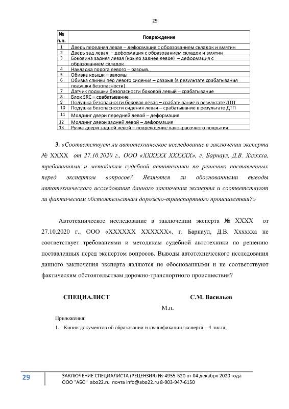 Рецензии на экспертные заключения судебных экспертов. Рецензия на судебную экспертизу в Новосибирске